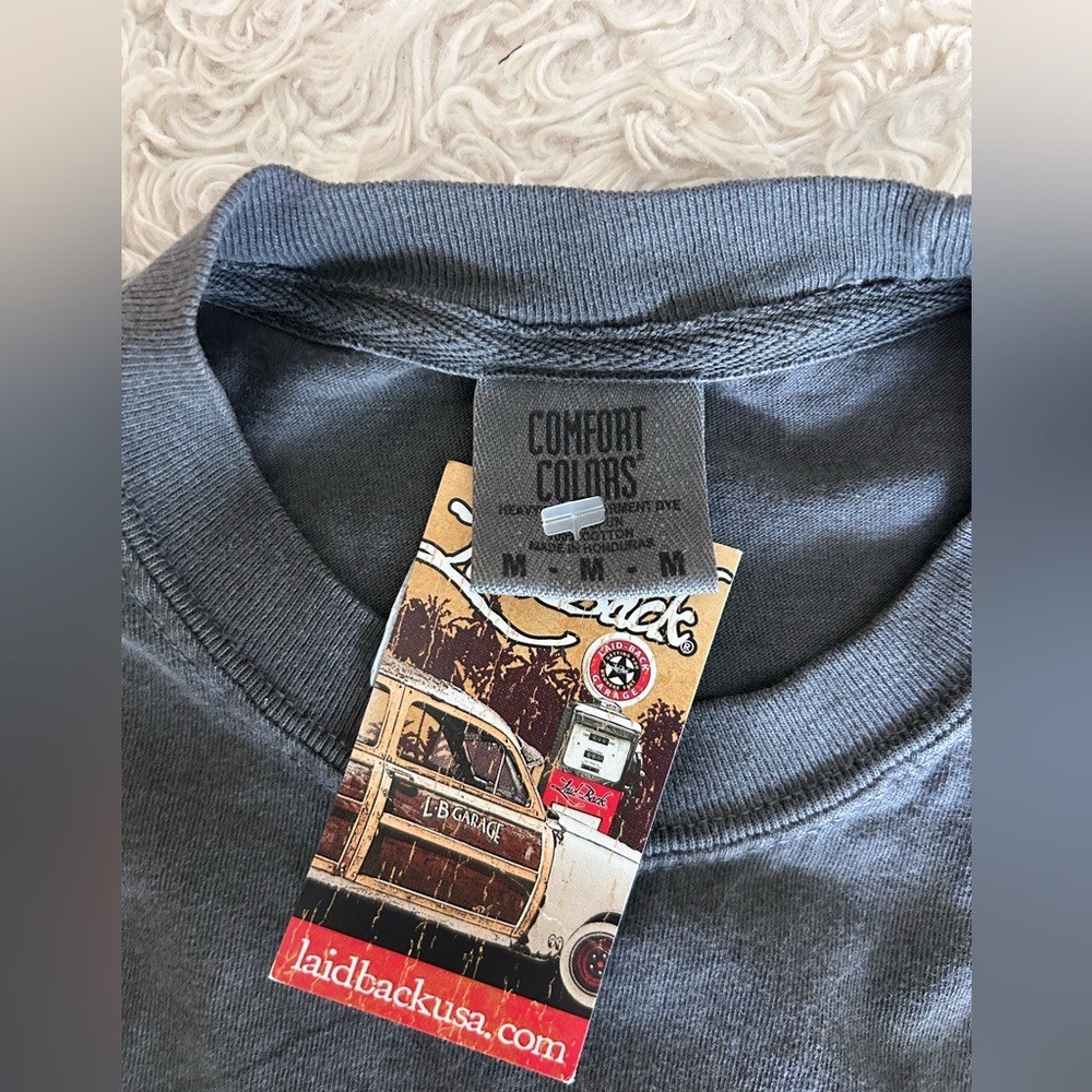 Comfort Colors Graphite Fish Tee SIZE M