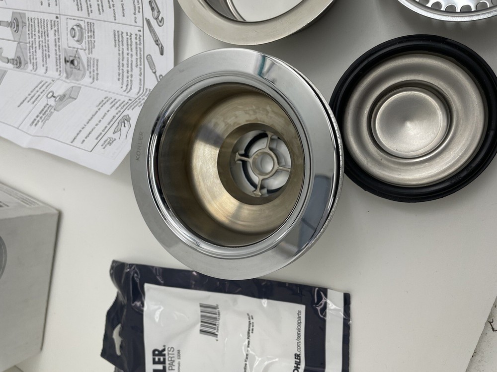 Kohler Insinkerator Duostrainer Sink Strainer - Polished Chrome -8801