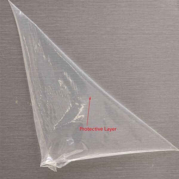 Boat Panel Material | 60 x 24 Inch Brushed Silver Plastic