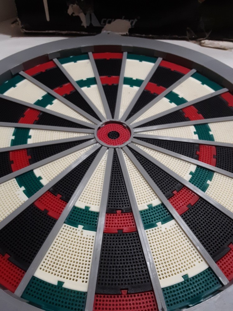 Vintage Soft Tip Dart Board with Darts, Never Use