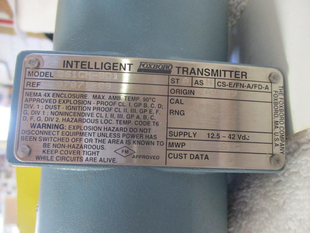 NIB FOXBORO Intelligent Transmitter 861GM-BD1