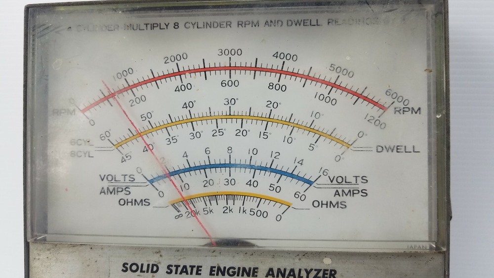 Vintage Sanpet Solid State Engine Analyzer Untested No cables