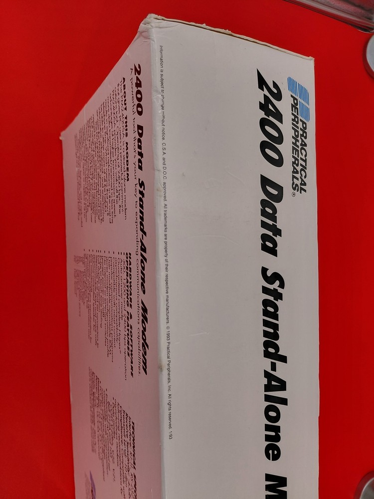 Practical Peripherals 2400 Data Stand-Alone Modem PM2400SA Vintage NOS