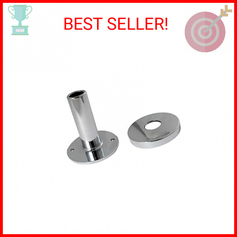 PEX Stub-Out Support and Cover, Chrome Finish