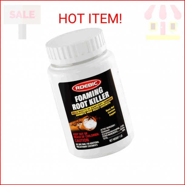 Roebic FRK Foaming Tree Root Killer, Chemical Septic System, Drain Field 1 lb