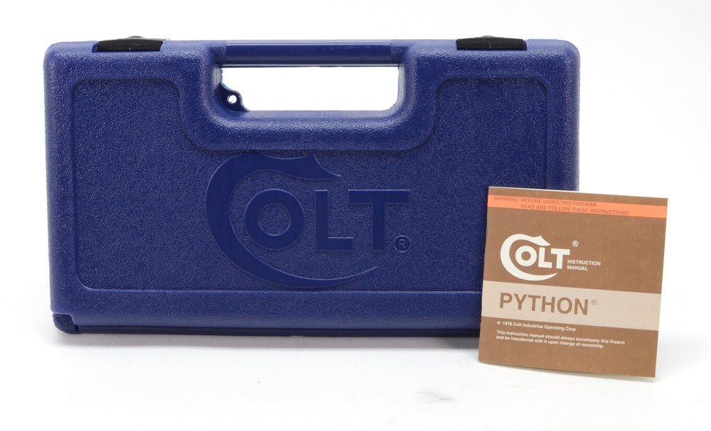 Colt Python Box, OEM Case, 1978 Manual, And More!