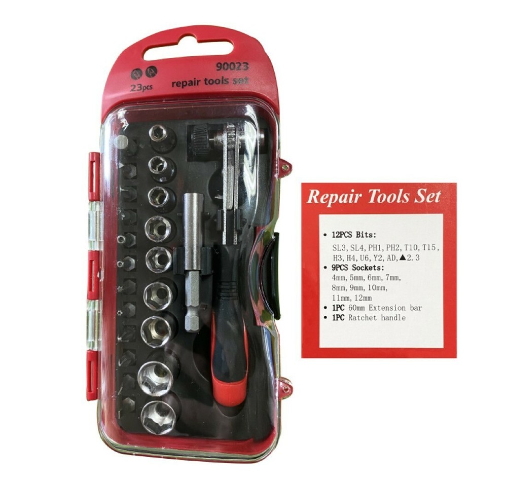 23 pieces essential tools