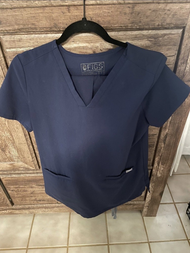 Original FIGS navy blue scrub set - Size Small