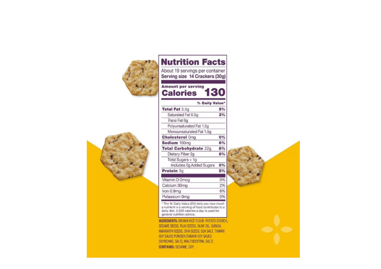 Crunchmaster 5 Seed Multi-Grain Cracker, 10 oz., 2 pk.