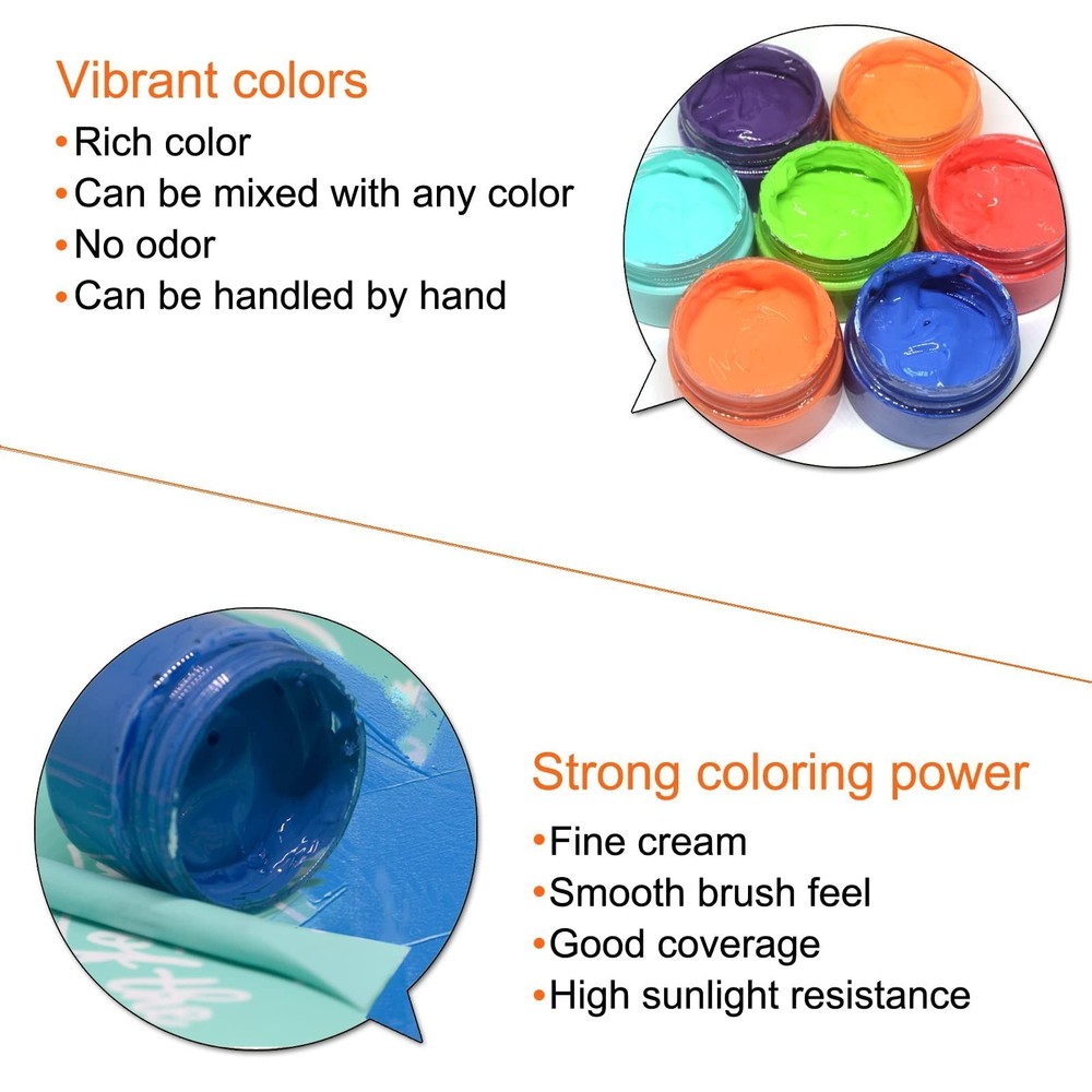 12PCS Chalk Paste,Screen Printing Ink,Chalk Paste Paint for Stencil,Reusable ...