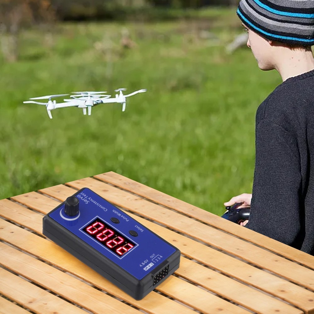 HJ RC Tester with Digital Analog Detection for Controller and Steering Control 4 On