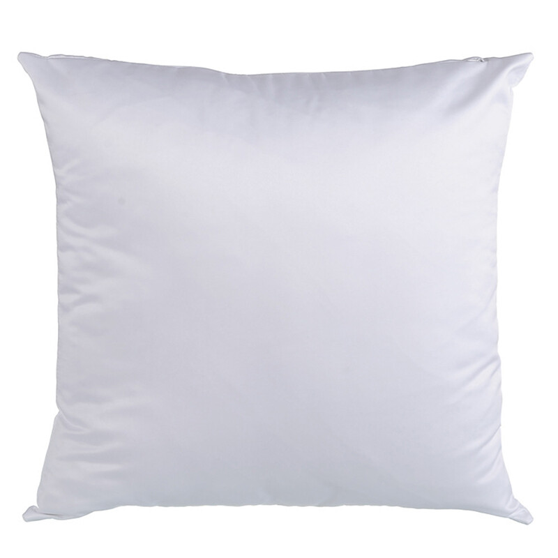4Pcs 16" Polyester Sublimation Blank Pillow Case White Zippered Cushion Cover