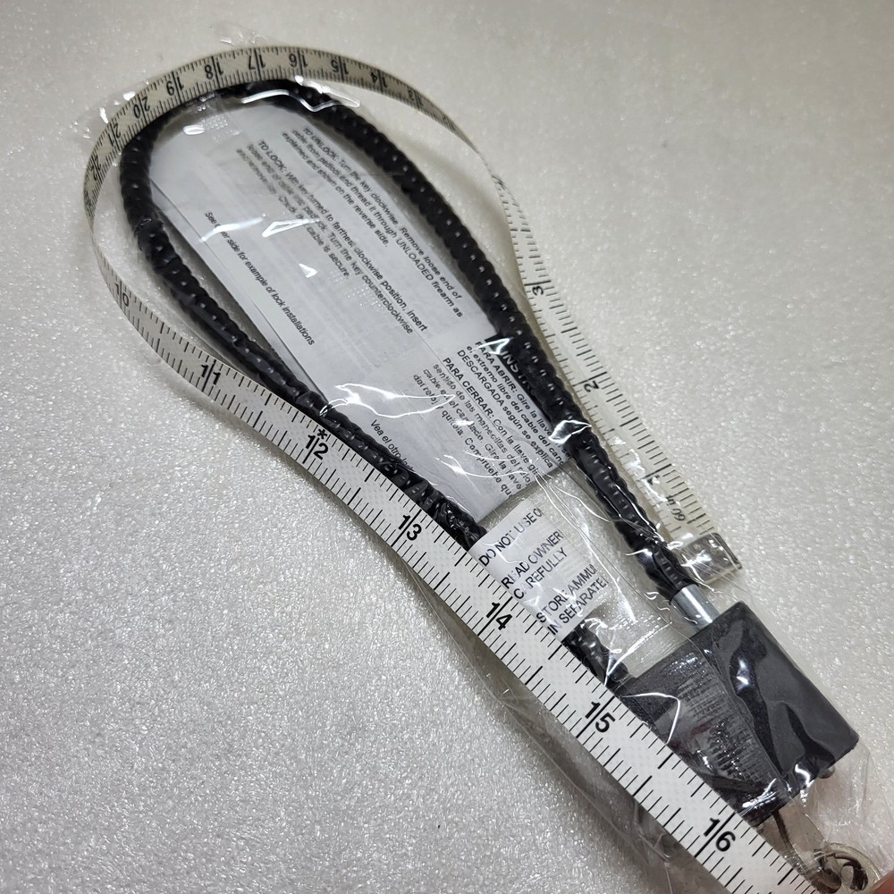 15” Cable LOCK Black Security Keyed 2 Keys