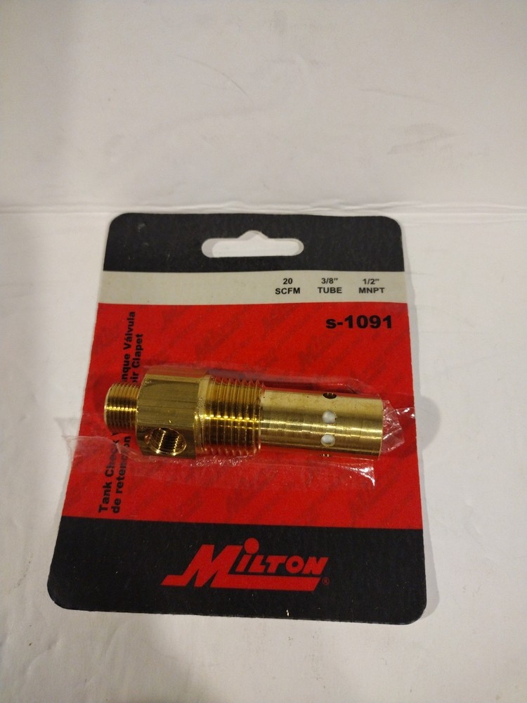 MILTON® 1/2" MNPT Compressor Tank Check Valve