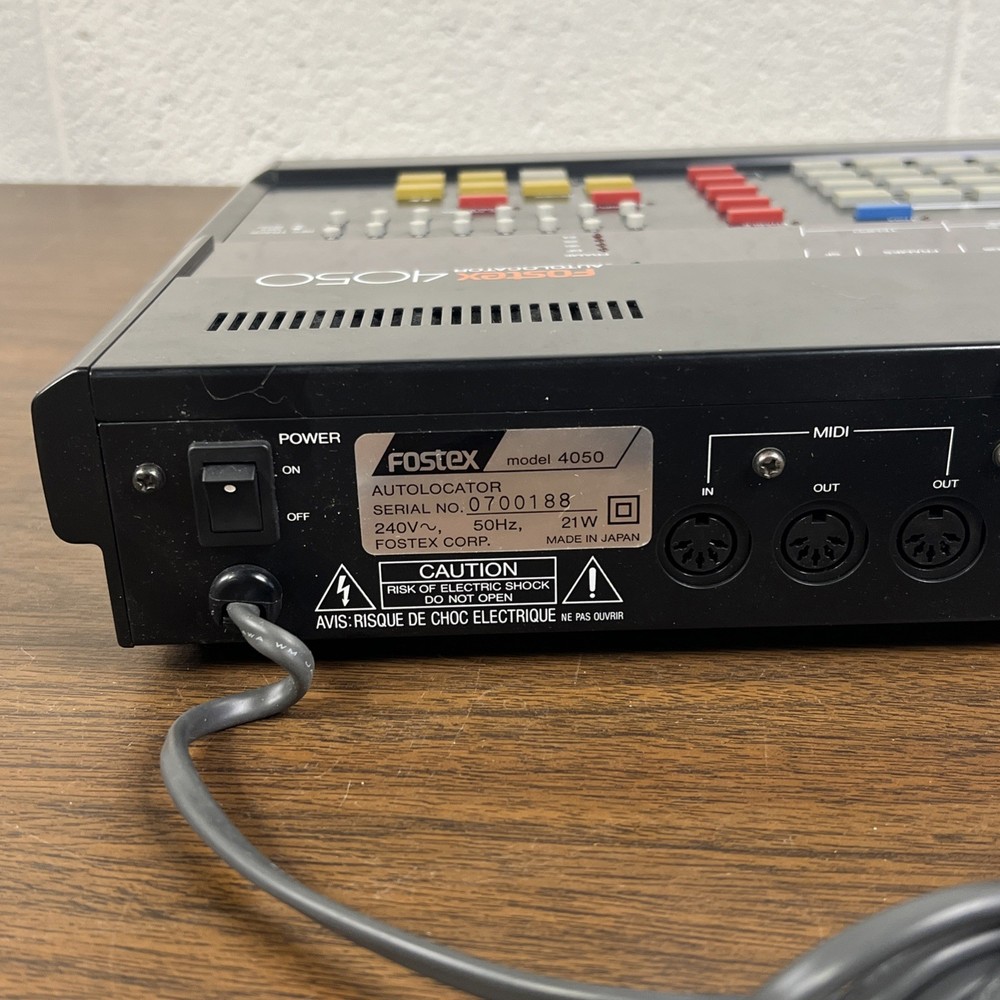 Fostex 4050 Autolocator Multitrack Controller Timecode Generator Midi Excellent