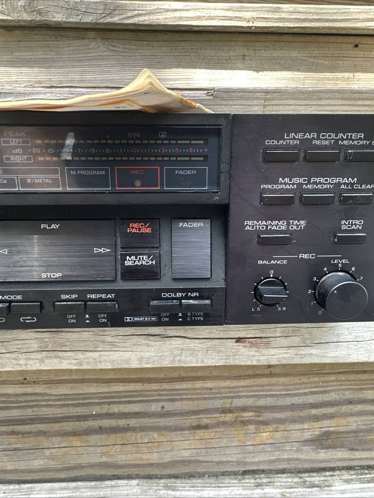 YAMAHA K-700 AUTO-REVERSE STEREO CASSETTE DECK Partly Tested