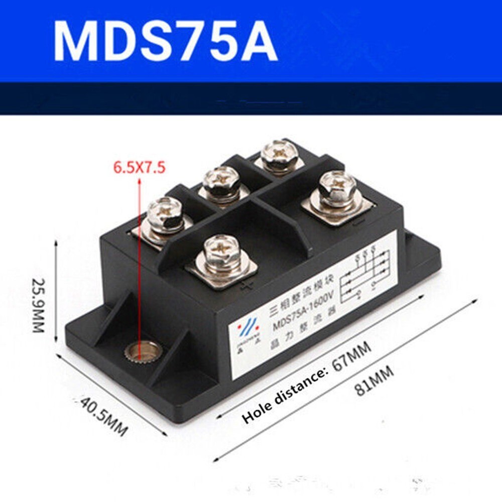 1Pc MDS20A-300A/500A/800A/1000A/1200A 1600V Three Phase Rectifier Bridge Stack