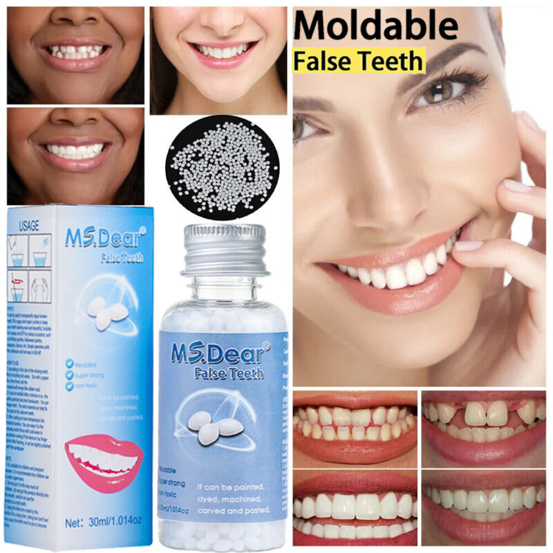 Tooth Repair Granules Temporary Kit Fitting Bead Reusable Moldable False Teeth