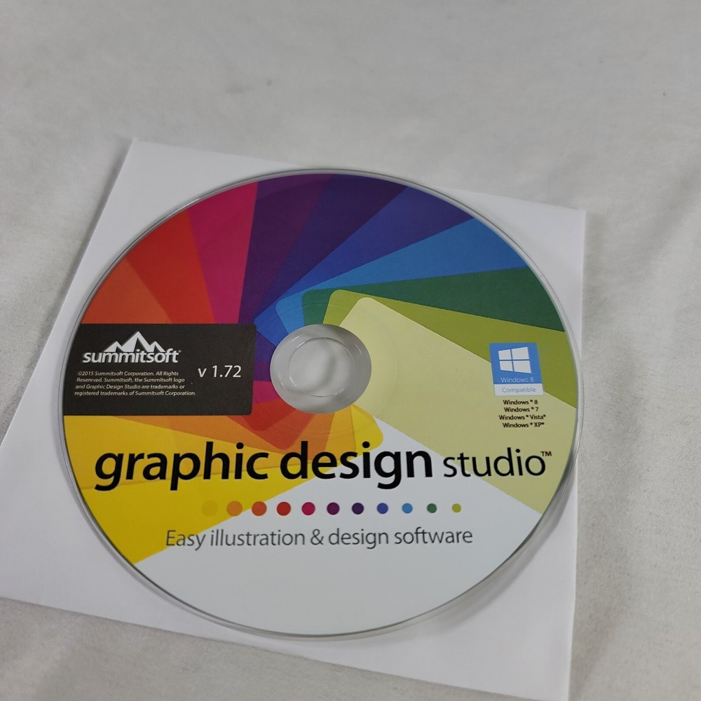 Summitsoft V 1.72 Graphic Designer Studio 2015 Disc Only - With Product Key