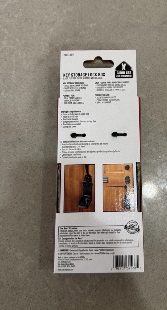 Ace Key Storage Lock Box 5037307