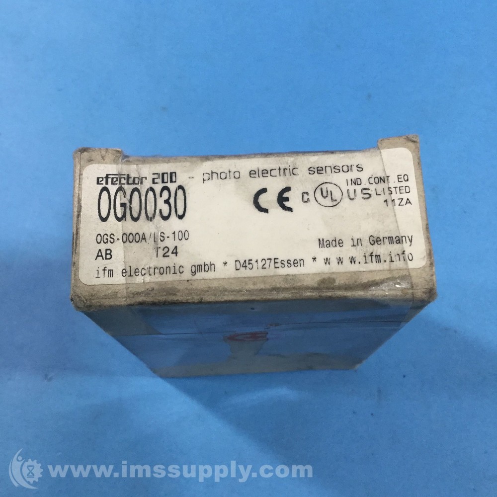 Ifm OG0030 Through-Beam Sensor Transmitter FNFP