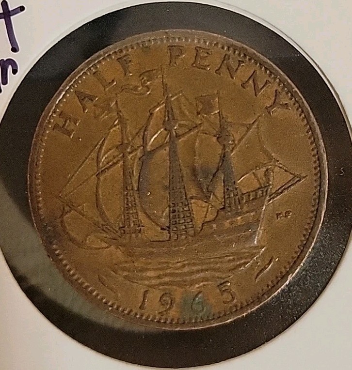 1965 Great Britain Half Penny