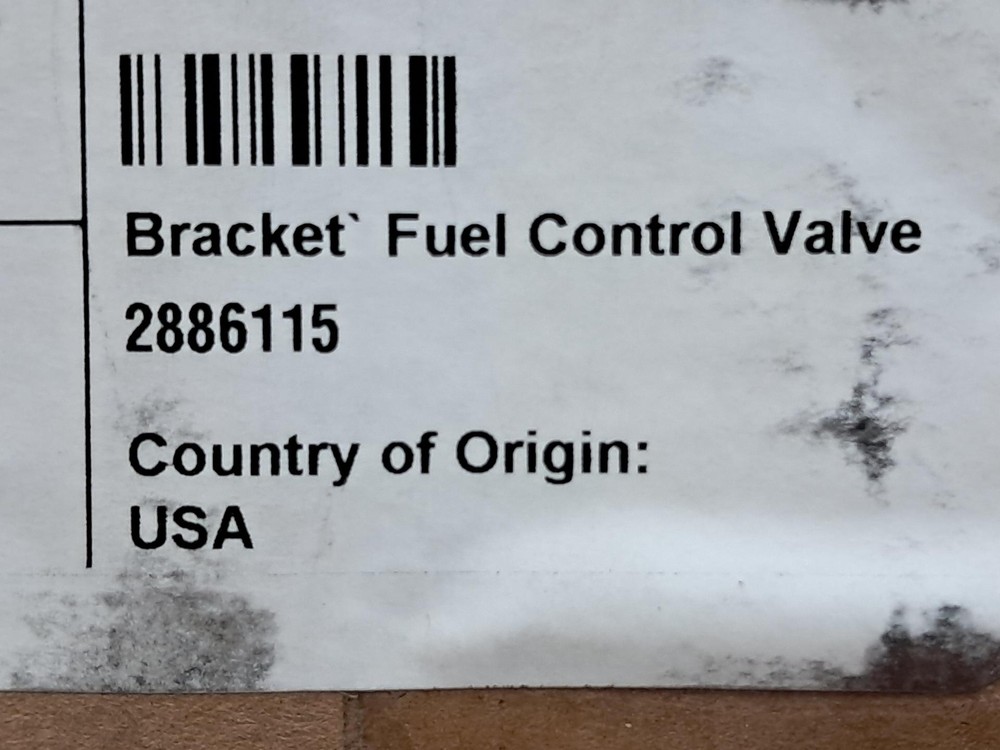 Cummins - 2886115 - Fuel Control Valve Bracket - NEW