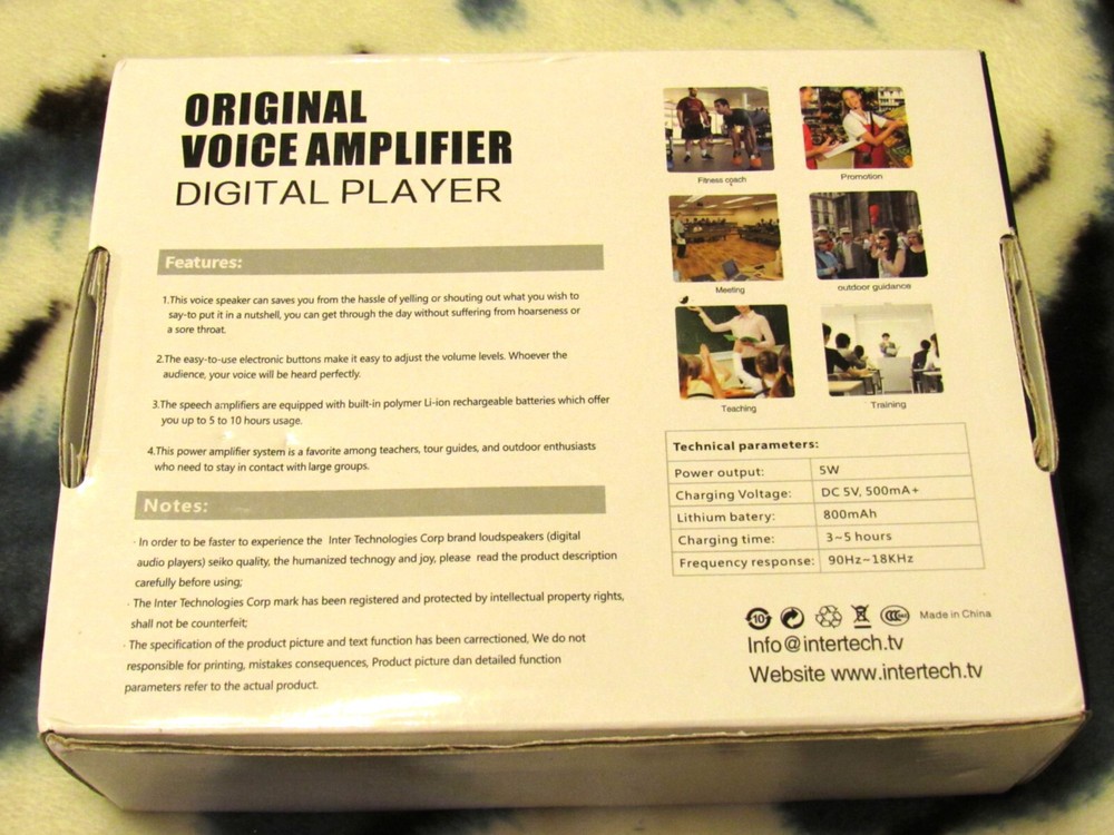 Original Voice Amplifier Inter Technologies New in Open Package