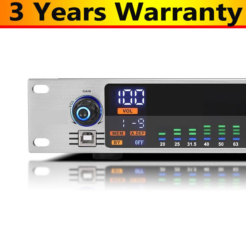 EQ-313 Digital Equalizer 31 Band Equalizer for Bar Home Stage Performance