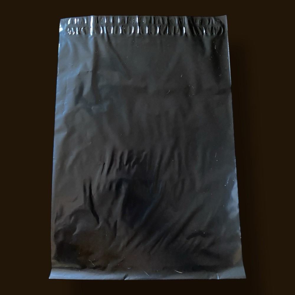10x13 poly mailers. Black. 100 Count