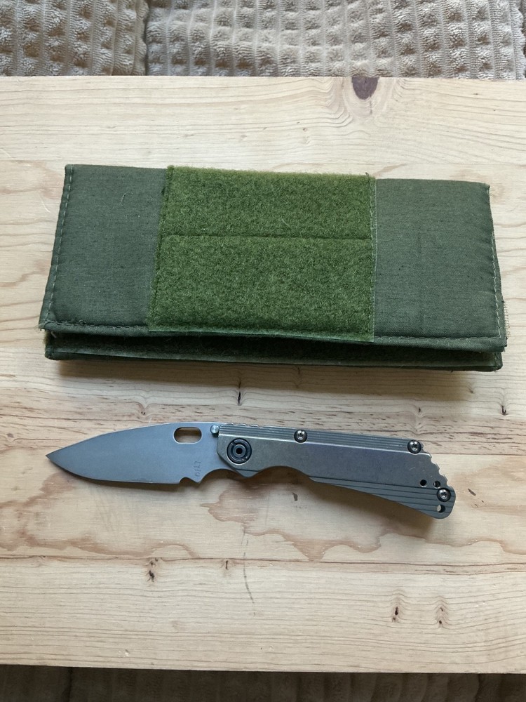 Dwayne Dwyer Custom SNG Drop Point, Chisel Blade, Stepped TI Handle.