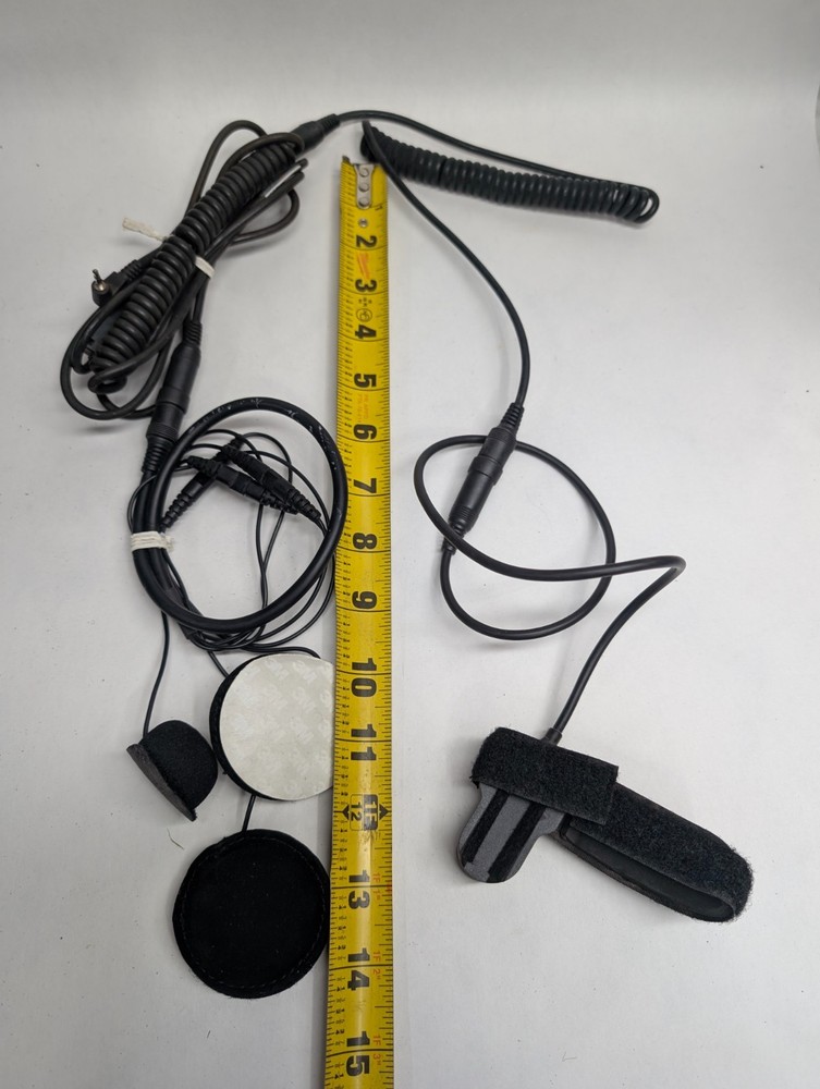 Helmet Headset Speaker Headphone Mic Microphone Motorcycle Intercom Push Button