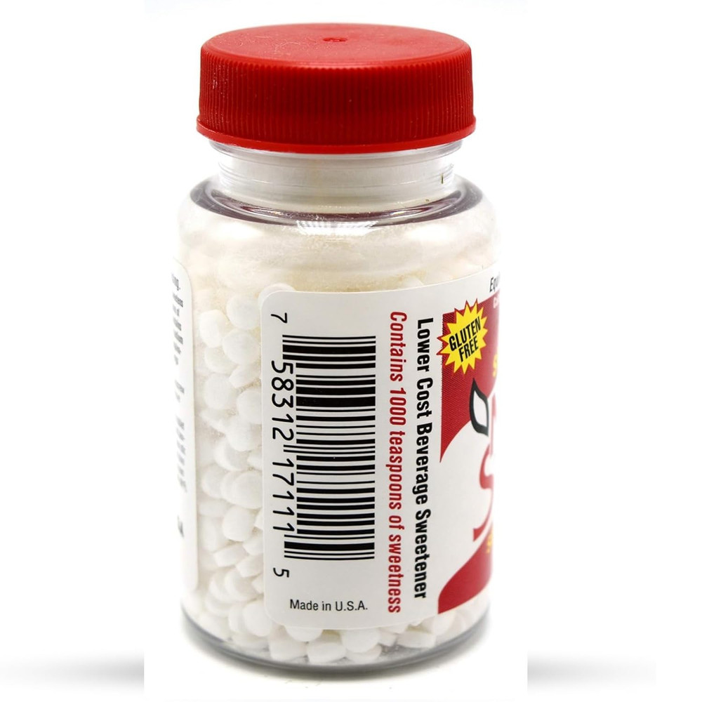 Saccharin Tablets, 1-Grain, 1000 Tablet Bottle