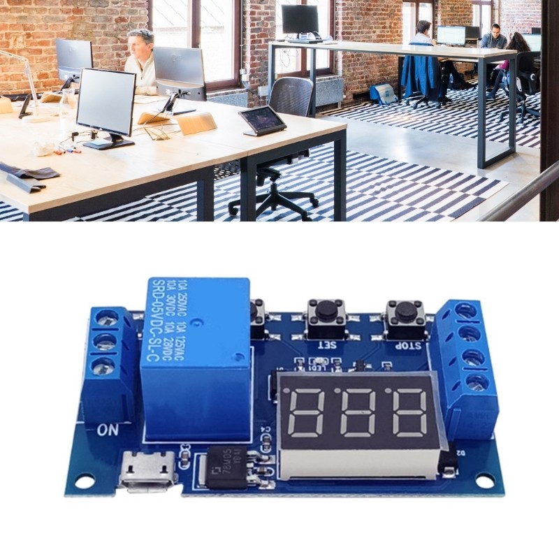 Time Delay Circuit Timer Cycle Adjustable for Home Automation Accessories