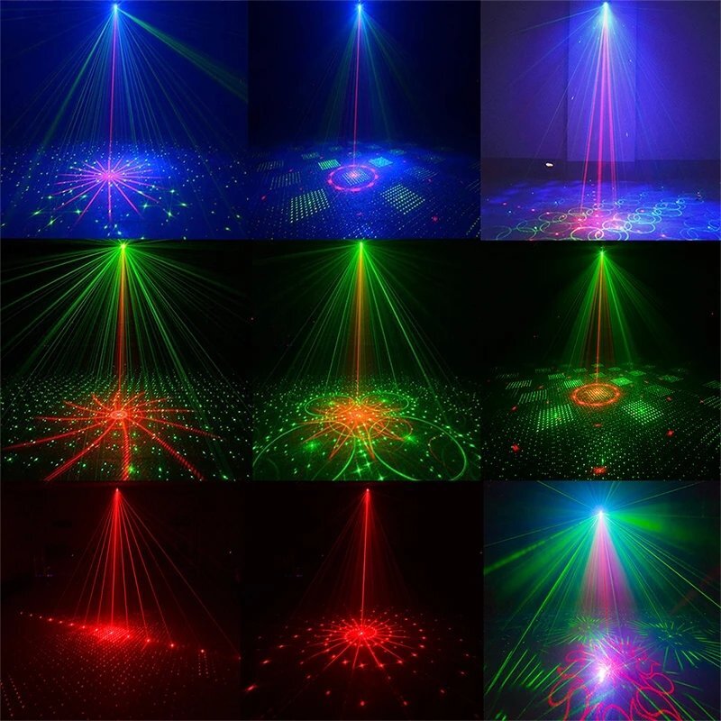 1024 Patterns Disco Party Stage Light Laser Projector LED Disco Show DJ Lighting