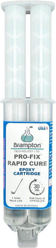 Brampton PRO-FIX Rapid Cure Golf Epoxy, 3-Min Work 0.85 Ounce,