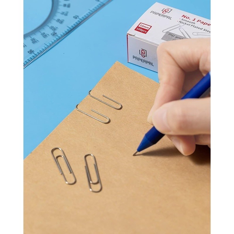 2000 Pcs No1 Smooth Paper Clips Durable Reusable Office DIY Document Clip New