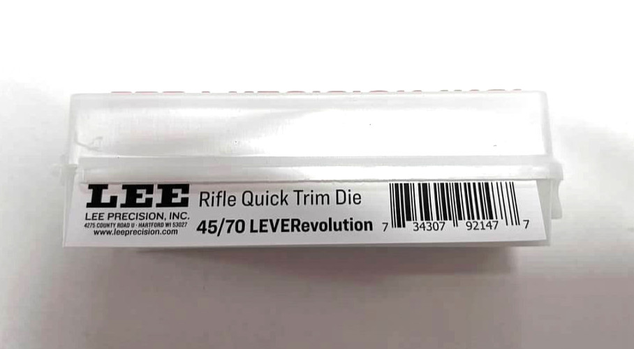Lee 92147 Quick Trim Die for 45-70 LEVERevolution