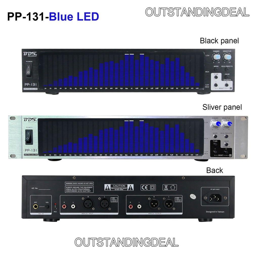 BDS PP-131 / PP-31 Digital Audio Spectrum Analyzer Display VU Meter 31-Segment #