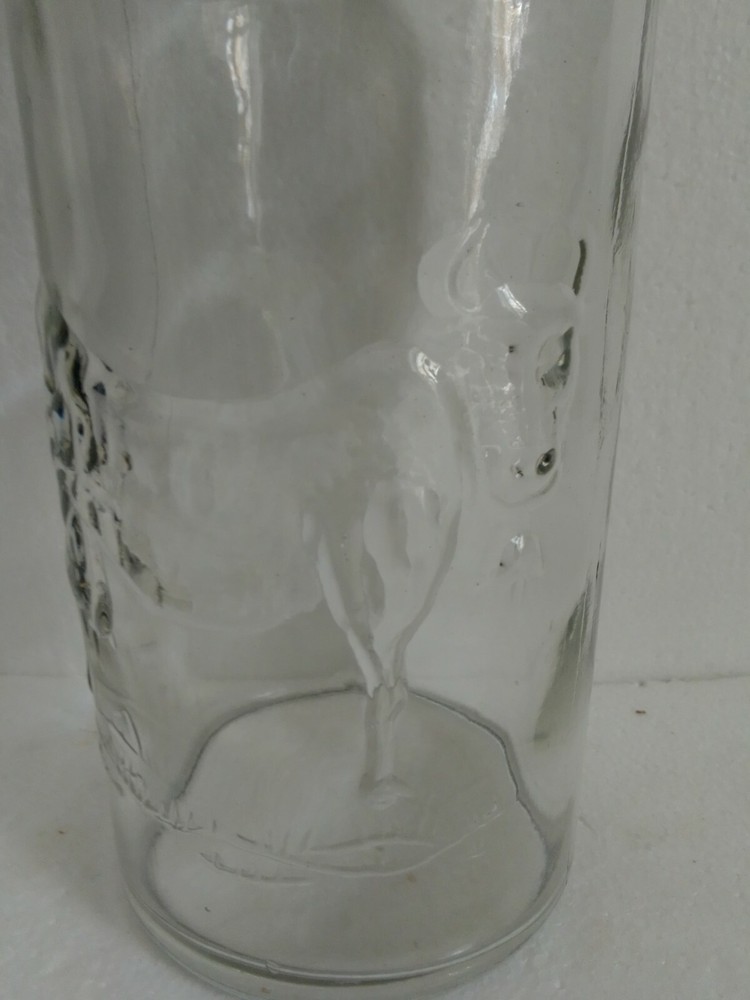 Vintage Glass Milk Bottle
