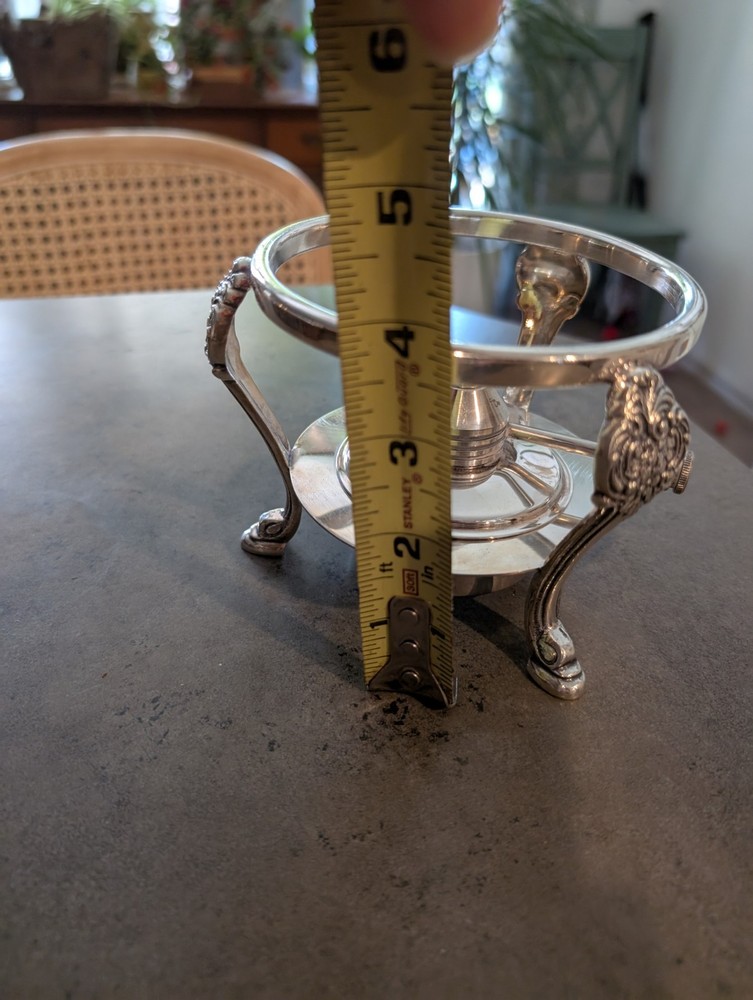 Vintage Silverplate Chafing Dish Stand