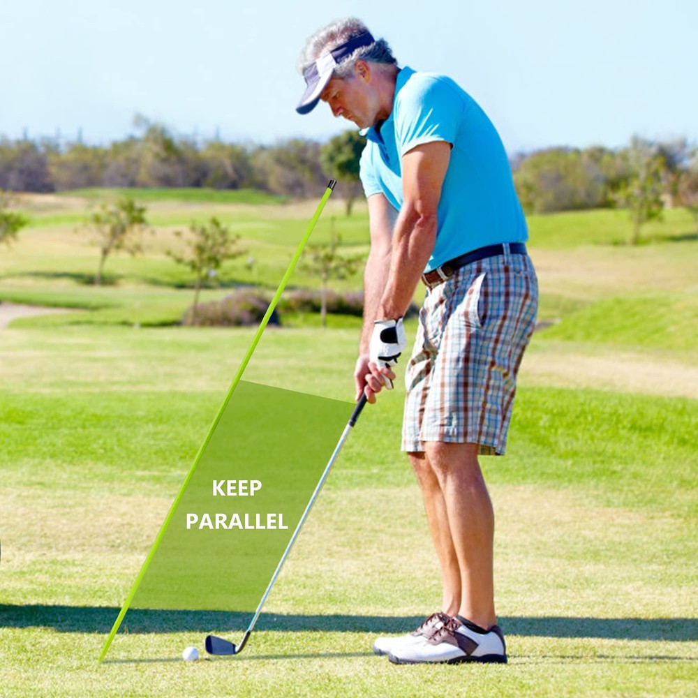Golf Alignment Sticks - Upgraded 48" Training Aid 3 Pack for Aiming, Putting,...