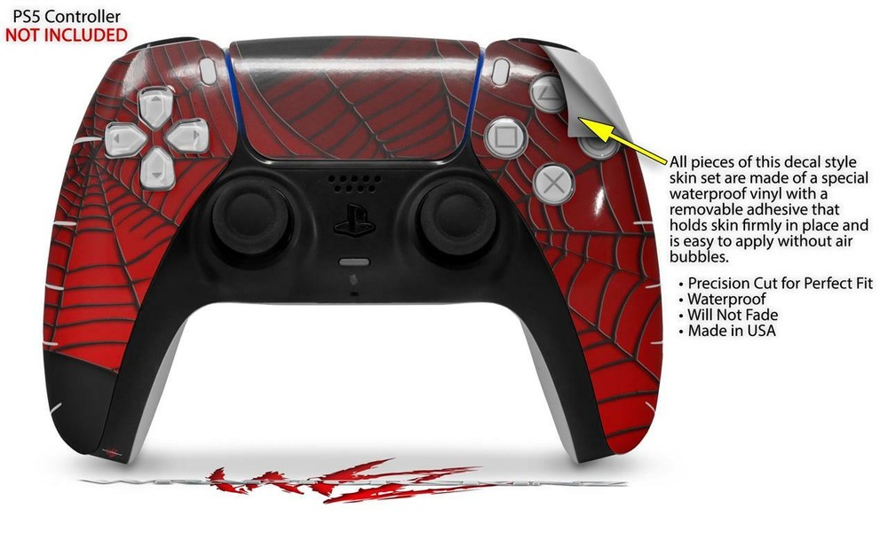 Skin Sony PS5 Controller Spider Web