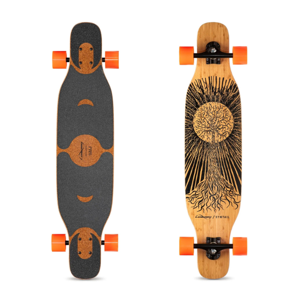 Loaded Symtail Flex 2 Skateboard Complete Natural Black 8.75x39.5"