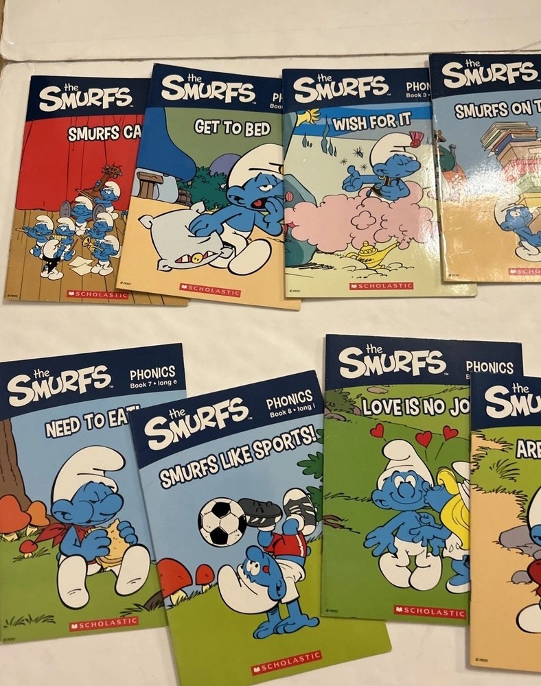 Smurfs Phonics Fun Complete 2013 Peyo 12 Books