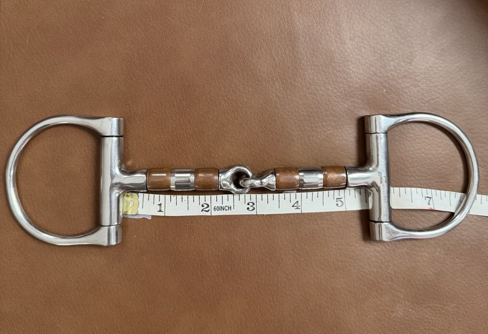 Horze Copper Roller D-Ring Snaffle Bit, Used, Size: 5, 5