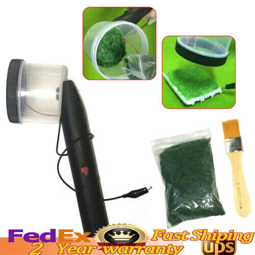 Electronic Advanced Static Grass Flock Applicator ABS for Train Scenery DIY USA