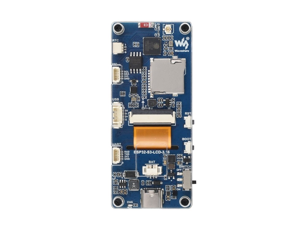 Waveshare ESP32-S3 3.16inch Display Development Board, 320×820 Pixels, 262K