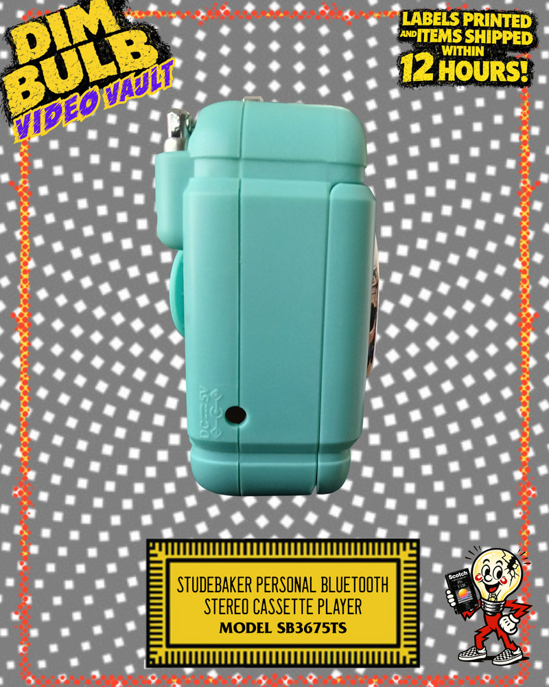 Studebaker Personal Bluetooth Stereo Cassette Player (Teal) AM/FM, Cassette