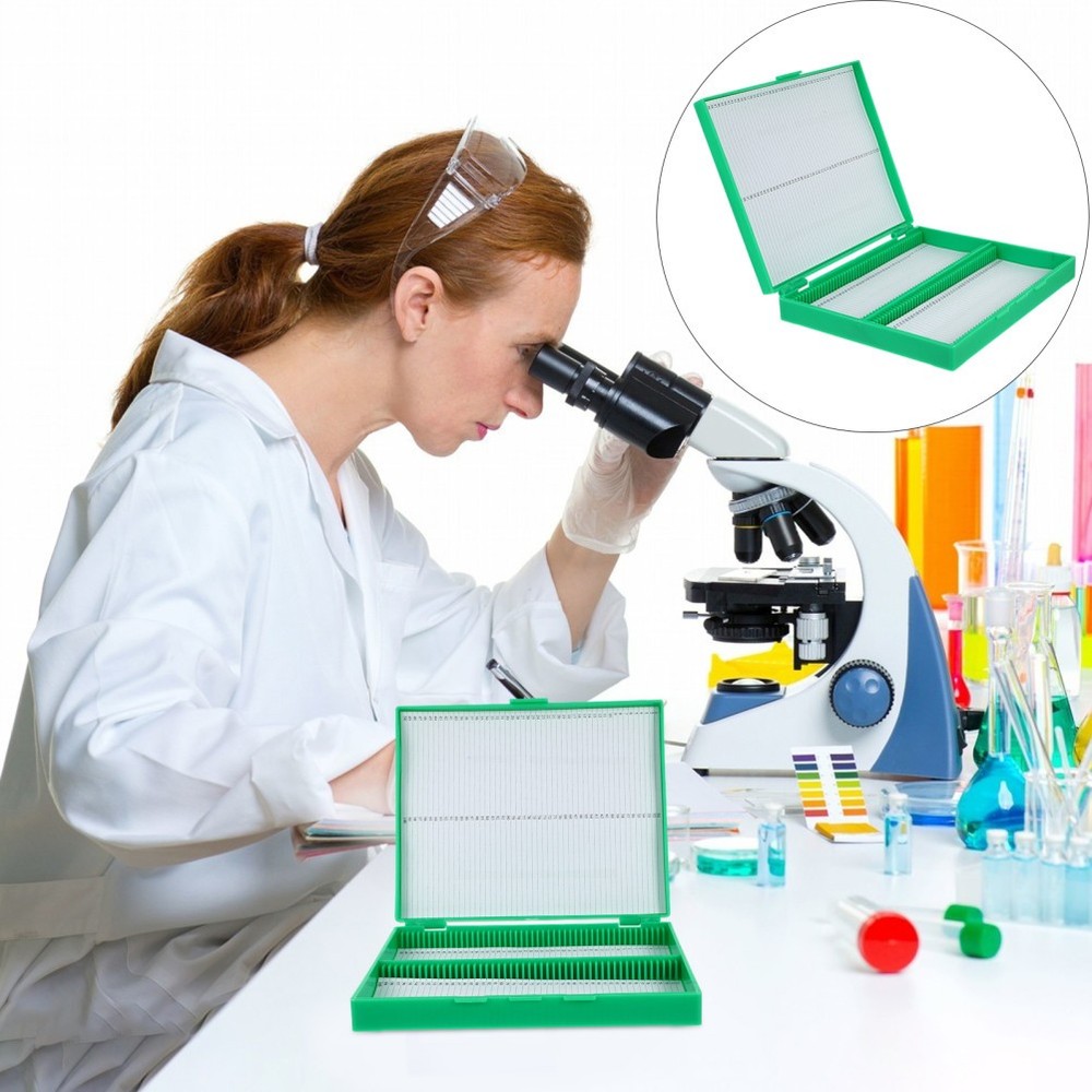 Prepared Microscope Slides Storage Container Plastic Microscope Slide Holder